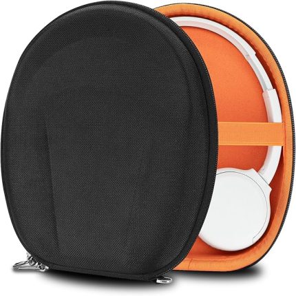 Sony WH-XB700, WH-CH520, WH-CH500, MDR-ZX600 ile Uyumlu Shield Kulaklık Kılıfı, Yedek Ekstra Sert Kabuk Seyahat Taşıma Çantası, Kablo Saklama (Siyah)
