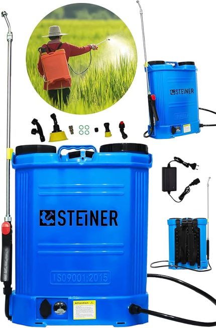 Alman Turbo 16 Lt Şarjlı Sırt Tipi İlaç Pompası Akülü İlaçlama Makinesi
