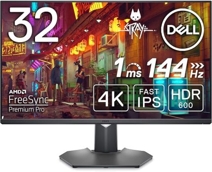 G3223Q 32 inç 4K UHD (3840 x 2160) oyun monitörü, 144 Hz, Fast IPS, 1 ms, AMD FreeSync Premium Pro,%95 DCI-P3, HDR 600, DisplayPort, 2 x HDMI, 3 x USB, 3 yıl garanti, Ascent Gray