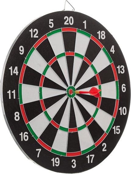 Dart Seti 43 cm (17 İnç) + 6 Dart Oku (6 Gr) Hedef Tahtası