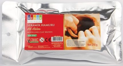 SÜDOR SERAMİK HAMURU KİL HAHVERENGİ 250 GR