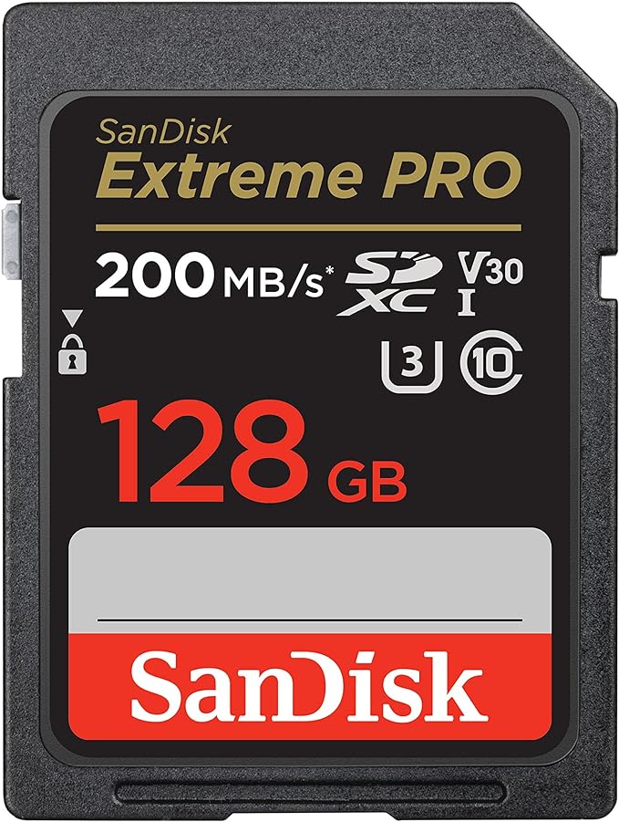 Extreme PRO SDXC UHS-I Hafıza Kartı, 128 GB, 200 MB/sn Aktarım Hızı, U3: UHS Speed Sınıf, V30: Speed Sınıf, 4K UHD Videolar, QuickFlow Teknolojisi, Isıya Dayanıklı