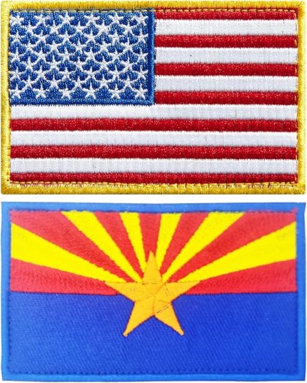 2 paket amerikan abd Arizona bayrağı yama abd Arizona AZ devlet bayrakları işlemeli yamalar abd bayrakları askeri taktik yama giyim şapka sırt çantaları gurur süslemeleri