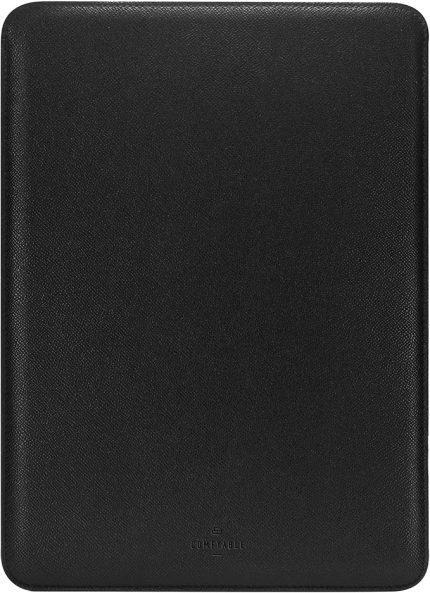 Laptop Kılıfı 15 inç MacBook Air 15" M3 Pro/Max 2024 A3114 & M2 2023 A2941 ile Tam Uyumlu, Suni Deri Kılıf Kılıf, Siyah