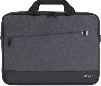 Unicity Eco MCE-1101 Çevre Dostu Laptop Çantası, YKK Fermuarlı Macbook Çantası, MacBook Air/Pro ile Uyumlu Bilgisayar Çantası, Erkek Kadın 15.6 inç Notebook El Çantası, Siyah