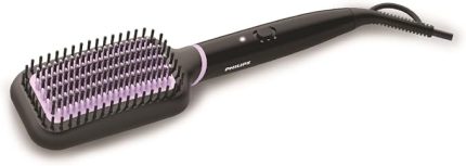 Düzleştirici Tarak, Turmalin Seramik Kaplama, ThermoProtect Teknolojisi, Geniş Fırça, 2 Isı Ayarı, 1.8 m Dönebilen Kablo, Hızlı Isınma, Doğal Düzlük, BHH880/00