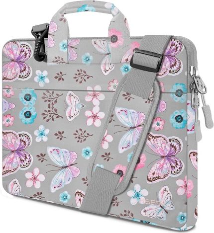 İnce Laptop Omuz Çantası 15,6 İnç Evrak Çantası, Uyumlu MacBook Pro 16 ve 15,4 inç, Surface Book 2/1 15 inç En Popüler 15-16 inç Dizüstü Bilgisayarlar,B02F01