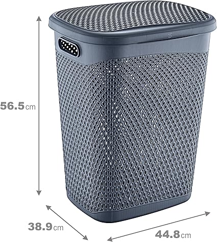 Katre Kirli Çamaşır Sepeti 55 LT ANTRASİT - Görsel 3