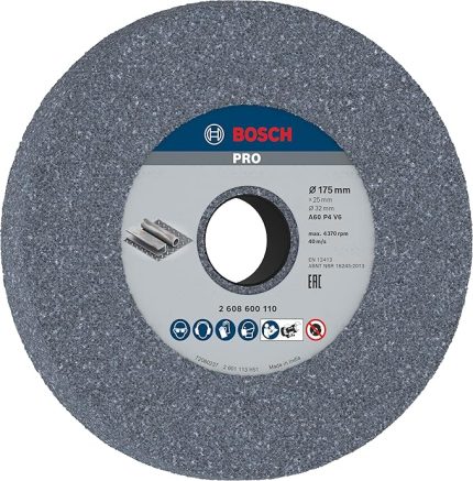 2608600110 aksesuarı zımpara diski için bileme makinesi 175 mm, 32 mm, 60