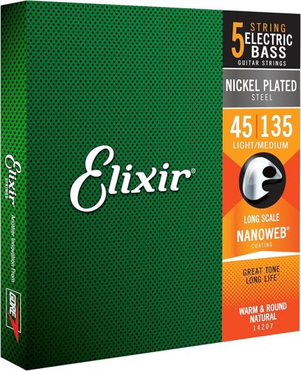 14207 Nanoweb Light Medium 5 Telli Bas Gitar Teli (45-135)