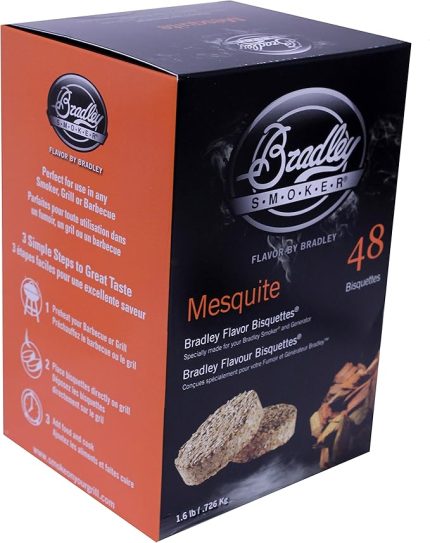 Smoker Izgara ve Barbekü için Bisquette, Mesquite Özel Karışım, 48'li Paket