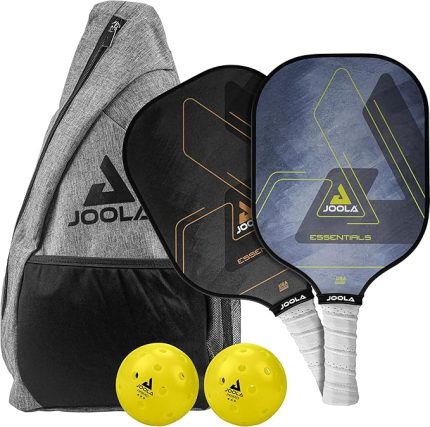 Pickleball Raket ve Setleri - Agassi Şekli veya Temelleri - Fiberglas veya Karbon Fiber Yüzey - UPA-A ve USAP Onaylı - Tek Raket/Toplar ve Çantalı Pickleball Seti - Gelişmiş Döndürme ve Kontrol