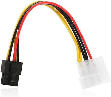 DK-CB-P103 Molex 4 PIN - 6 PIN PCI-E Dönüşütürücü Güç Kablosu - Görsel 3