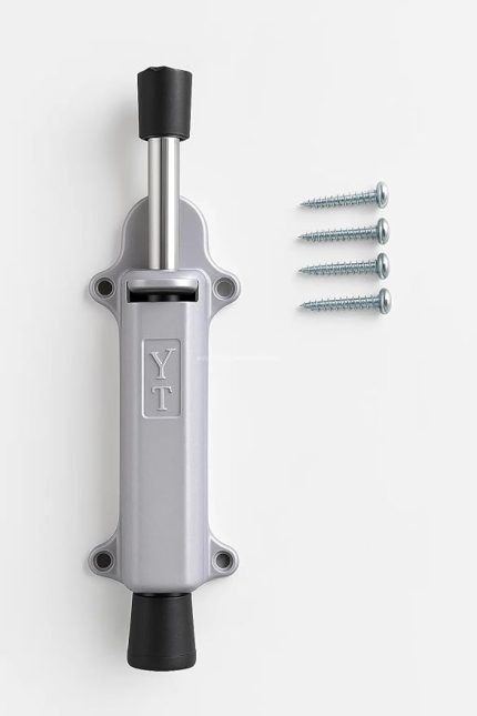 Kapı Stoperi, 4 Vida Dahil, Dayanıklı Metal, Kolay Montajlı, Modern Tasarımlı Kapı Tutucu, Estetik ve Ergonomik İç Mekan Aksesuarı (Gri)