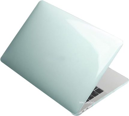 MacBook Air 13 Kılıf A1369 A1466 2010 2017 Kristal Parlak Şeffaf Sert Kapak Çizilmez Koruma Eski USB Girişli Seri Uyumlu Açık Yeşil