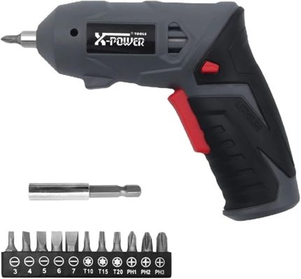 Şarjlı Vidalama Seti 3.6V Akülü Elektrikli Tornavida Kullanımı Kolay ve Pretik Manyetik Elektrikli Tornavida Ev için LED Çalışma Işığı S12B (S12B)