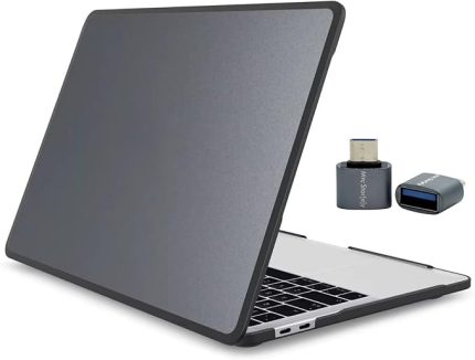 MacBook Pro 14.2 Outdoor Shockproof Rugged Hard Case TPU Bumper Anti-Fingerprint Drop Protection Cover Uyumlu A2442 A2779 A2992 A2918 A3112 A3401 A3185 A3434 Siyah