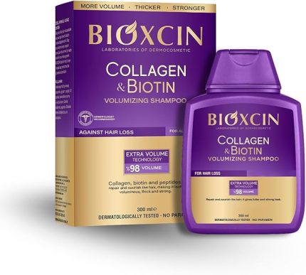 Collagen & Biotin Hacim Şampuanı 300 ml – İnce Telli ve Hacimsiz Saçlar İçin Dolgunlaştırıcı ve Güçlendirici Bakım