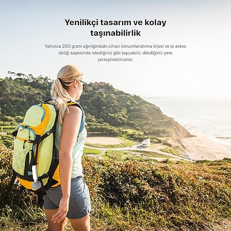 Smart Taşınabilir Mini El Vantilatörü Seyahat için USB Type-C Şarj Edilebilir Ultra Sessiz 5 Hız Kademeli 14000 rpm Ayarlanabilir Başlıklı Soğutucu Fan X6101 (Pembe) - Görsel 4