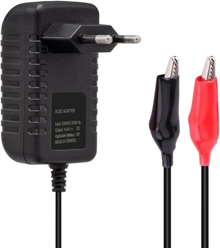 1 Amper Akü Şarj Cihazı 13.8V - 14.4V Jel Kuru Asitli Akülere Uygun 10 Amper ve Altında Aküler için Motor ve Motosiklet Uyumlu