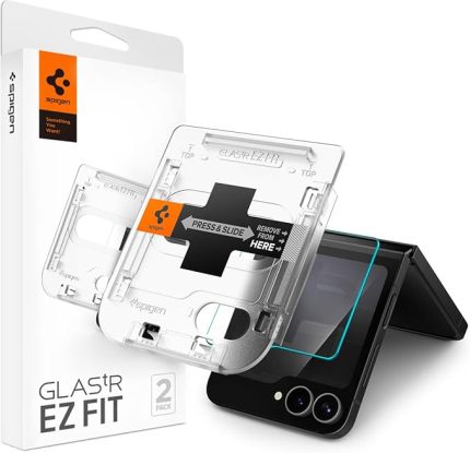 Samsung Galaxy Z Flip 6 ile Uyumlu Cam Ekran Koruyucu Kolay Kurulum GLAS.tR EZ Fit Slim HD (2 Adet) - AGL07972