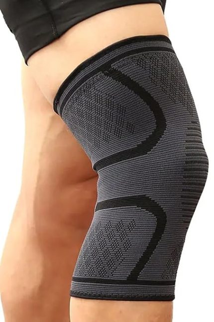 Co. Sıkıştırma Özellikli Kaymaz Voleybol Basketbol Yoga Tenis Futbol Rahat Spor Dizlik FÜME L