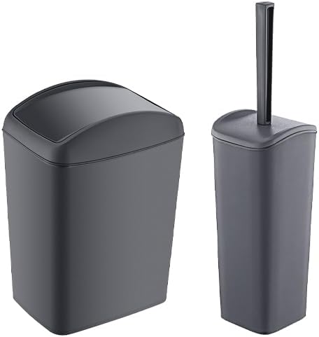 Soft Çöp Kovası 5 LT ve Soft Wc Fırçası Antrasit