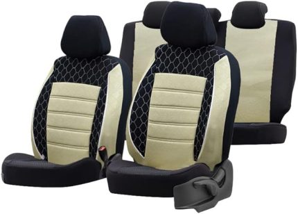 Serisi Universal Oto Koltuk Kılıfı Tam Set (Bej)