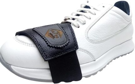 Mak77 Motosiklet Ayakkabı koruma pedleri, vites ayakkabı koruyucu,motorcycle shoe protector,motosiklet deri aksesuar%100 Doğal deri (siyah)