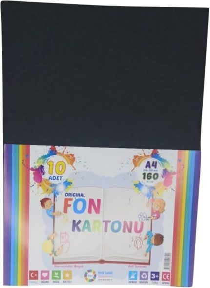 A4 Ebat Fon Kartonu 90 Gr. 10 Adet 12991450501