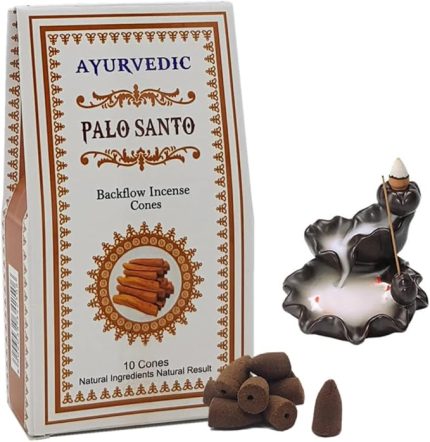 Doğal KONIK Tütsüler (Şelale geri Akışkanlı) || 20 farklı AROMA ve KOKU || PALO SANTO, WHITE SAGE (Adaçayı), NAG CHAMPA,... (Palo Santo)
