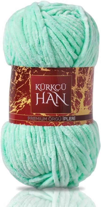 Han Kadife 100GR 95MT El Örgü İpi (Su Yeşili)