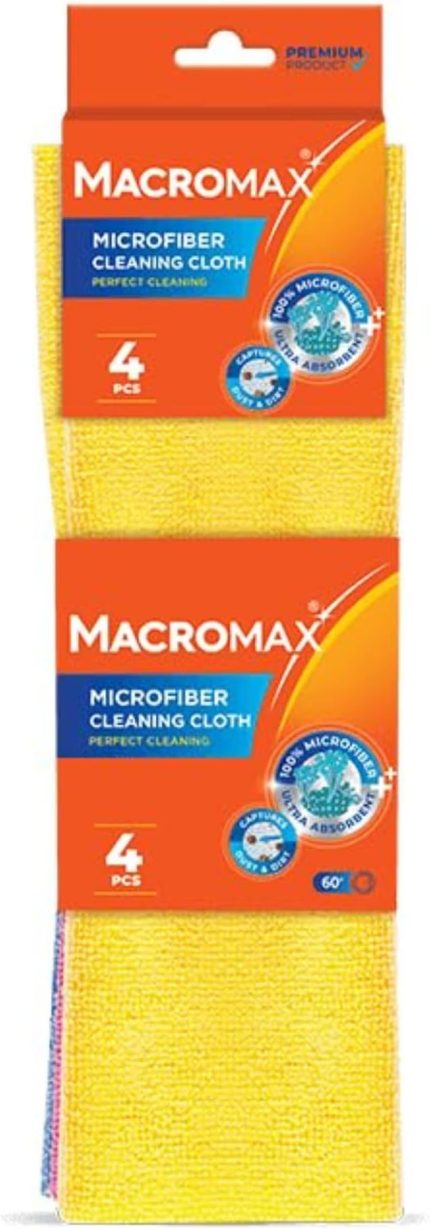 Temizlik Bezi 4'lü Paket, Çok Amaçlı Toz Alma ve Yüzey Silme Bezi