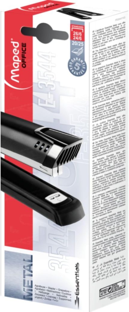 Ofis Ve Kirtasiye 354411 Essentials Siyah Zımba, 84 mm