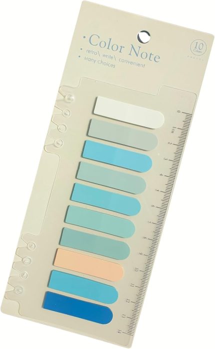 Renkli Yapışkanlı Not Kağıdı Oval Etiket (Kuru Çay)