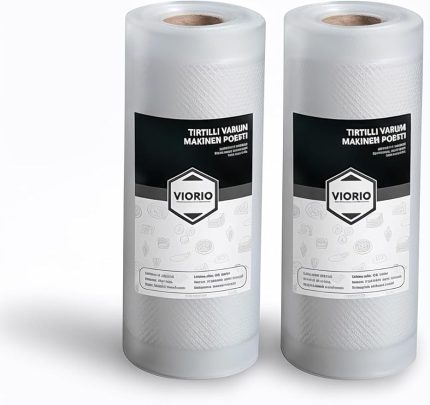 10 Metre Tırtıklı Rulo Vakum Poşeti Torbası (SEÇENEKLİ) (20 cm)