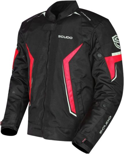 Roma Kırmızı Erkek Motosiklet Ceketi 4Xl