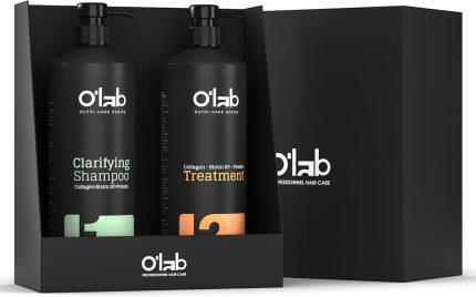 Nutri-Care Profesyonel Keratin Seti - Brezilya Fönü Etkili Saç Düzleştirici Bakım - Collagen, Biotin & Protein Onarıcı Sistem - 1000 ml + 1000 ml