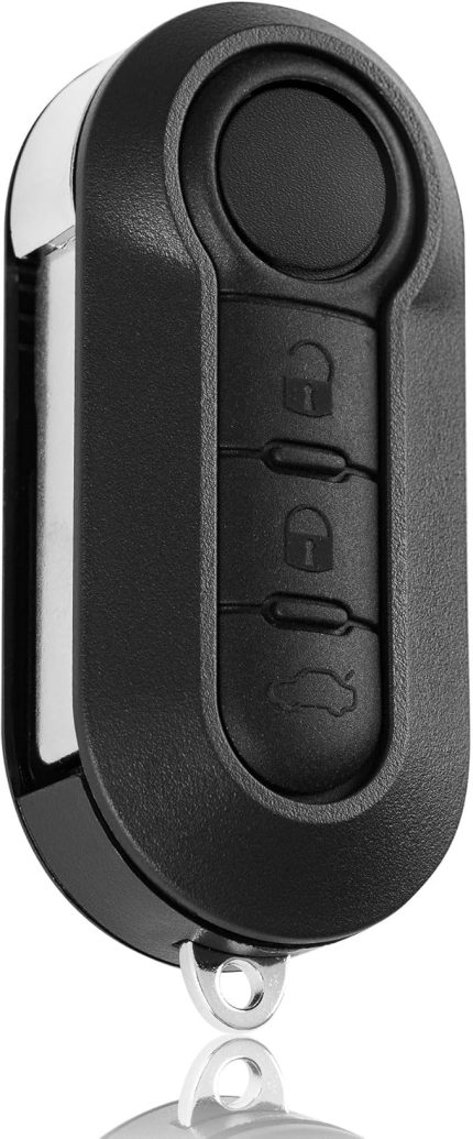 Peugeot Citroën anahtar muhafazası katlanır anahtar 3 tuşlu yedek | 500 Punto Panda Ducato Doblo ile uyumlu | programlamasız araba anahtarı muhafazası