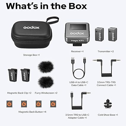 Magic XT1 Yaka Mikrofonu (Type-C/Lightning Uyumlu) - Görsel 2