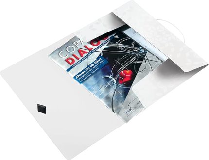 Active WOW İnce Lastikli Dosya, Metalik Beyaz