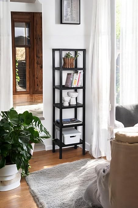 Life 6 Katlı Siyah Plastik Banyo Mutfak Rafı MIT1045 - Görsel 5