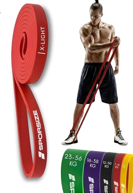 Profesyonel Direnç Bandı Tekli Güçlü Lateks Loop Band, Fitness, CrossFit, Pilates ve Ev Egzersizleri için