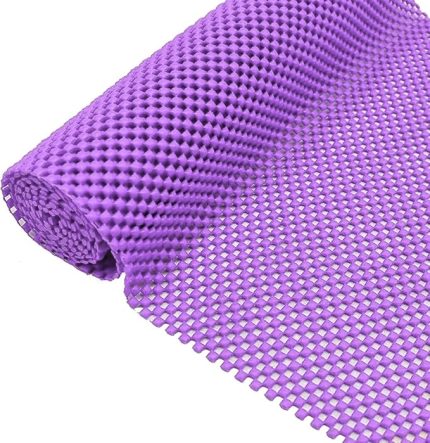 Halı Kaydırmaz Lateks, Kaydırmaz Mat, Halı Ve Kilimler İçin Kaydırmaz Halı Matı (60x90 cm) Farklı Renk Seçenekleriyle (Açık Mor)