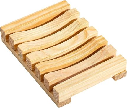 Ahşap Sabunluk, El Yapımı, Banyo İçin, Sabun ve Sünger Tutucu