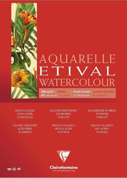 96389 °C blok Etival Granülasyon Classic yapıştırılır bir tarafı 10 yaprak 300 g 29.7 x 42 cm