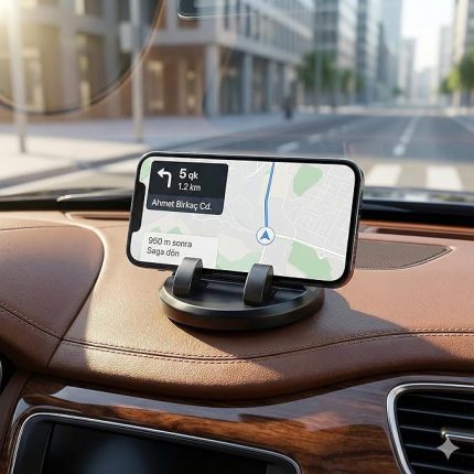 Telefon Tutacağı – Araç İçi Kaymaz Masaüstü Stand, Geçici Park Numarası Göstergeli,