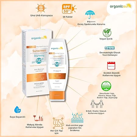 50+ Yüz ve Vücut Güneş Kremi 100ML – Leke Karşıtı, Yüksek Korumalı, Suya Dayanıklı, Her Cilt tipine uygun, Vegan - Görsel 4