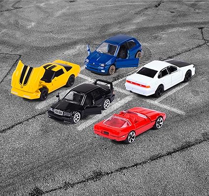 212052021, Majorette Youngster 90s 5 Li Araç Seti, Die-Cast (Metal), 7,5 cm, Açılabilir Parçalar, Lisanslı, Serbest Tekerlekli - Görsel 5