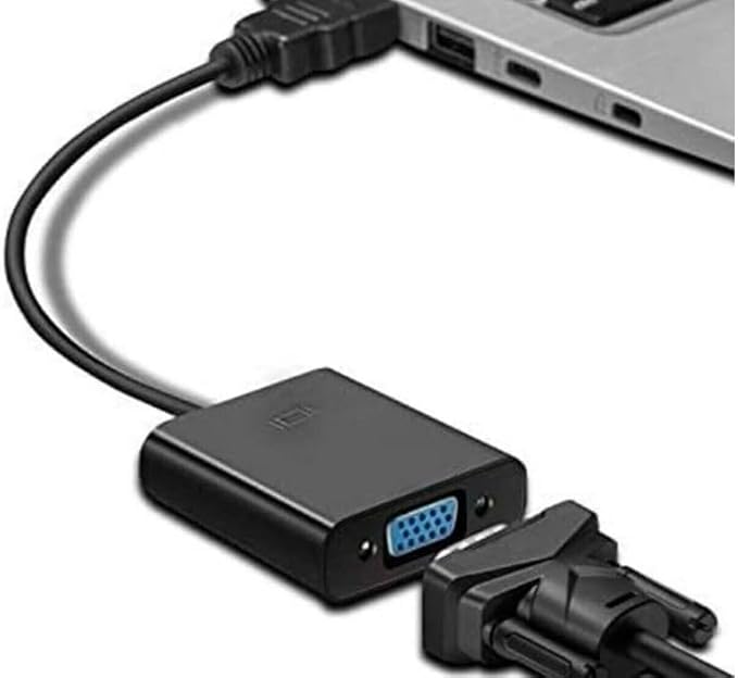 Projeksiyon Notebook Uyumlu Hdmi To Vga Kablo Siyah - Görsel 4